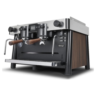 Biepi Uptown 2 Group Espresso Machine Black & Wood