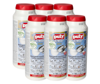 6 Pack of Puly Caff 900g Espresso Machine Group Head Cleaner